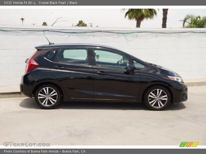 Crystal Black Pearl / Black 2015 Honda Fit EX-L