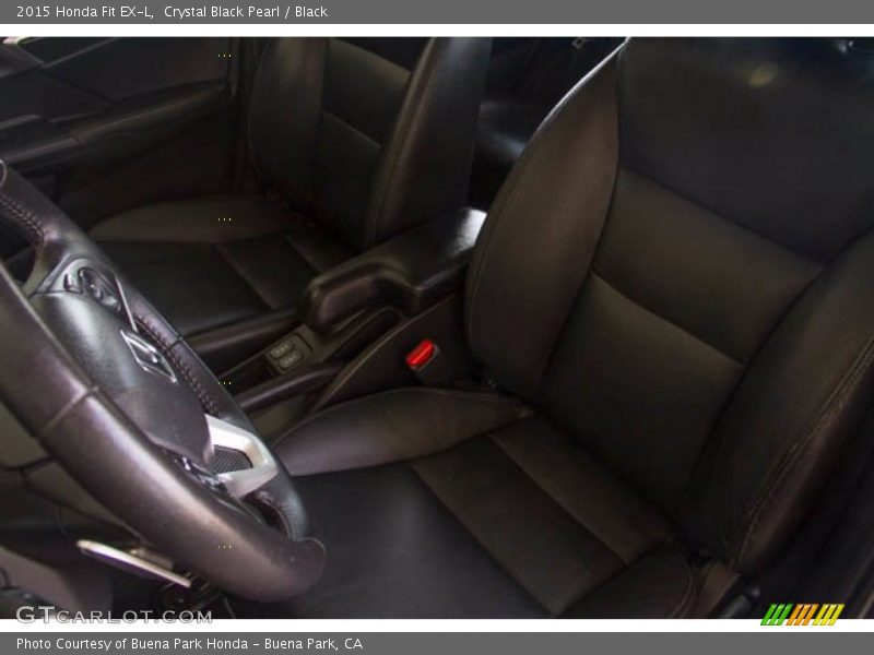 Crystal Black Pearl / Black 2015 Honda Fit EX-L