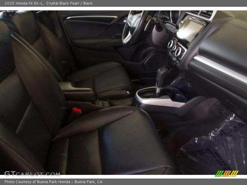 Crystal Black Pearl / Black 2015 Honda Fit EX-L