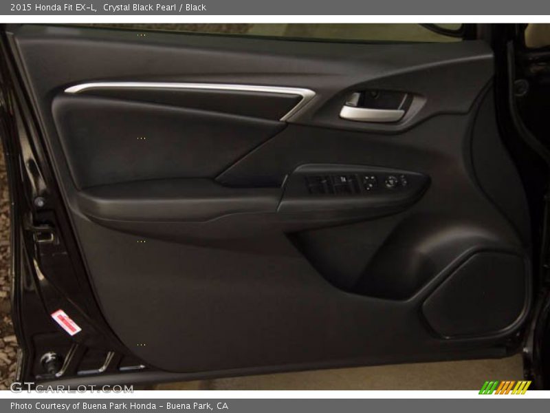 Crystal Black Pearl / Black 2015 Honda Fit EX-L