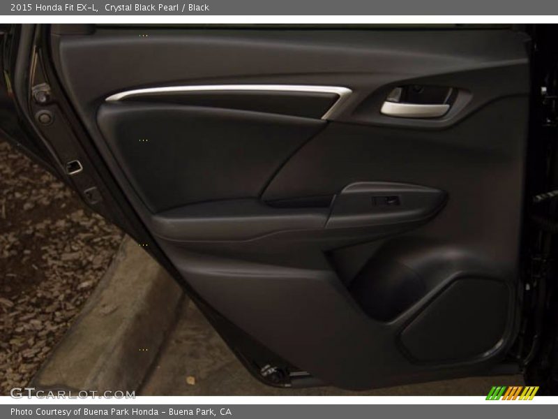 Crystal Black Pearl / Black 2015 Honda Fit EX-L
