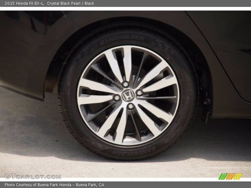 Crystal Black Pearl / Black 2015 Honda Fit EX-L