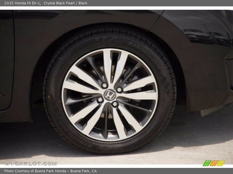 Crystal Black Pearl / Black 2015 Honda Fit EX-L