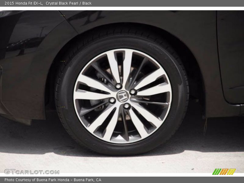 Crystal Black Pearl / Black 2015 Honda Fit EX-L
