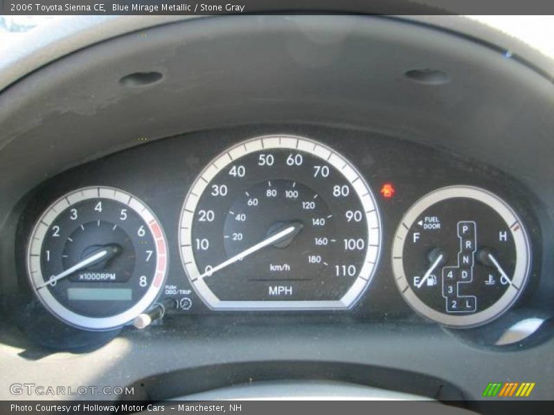 Blue Mirage Metallic / Stone Gray 2006 Toyota Sienna CE