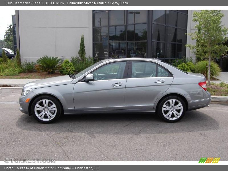 Palladium Silver Metallic / Grey/Black 2009 Mercedes-Benz C 300 Luxury