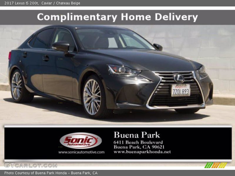 Caviar / Chateau Beige 2017 Lexus IS 200t