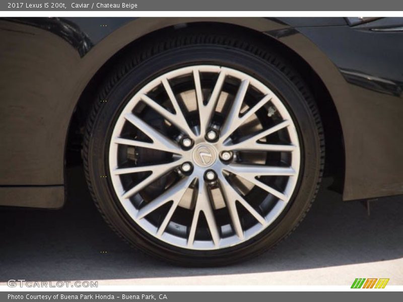 Caviar / Chateau Beige 2017 Lexus IS 200t