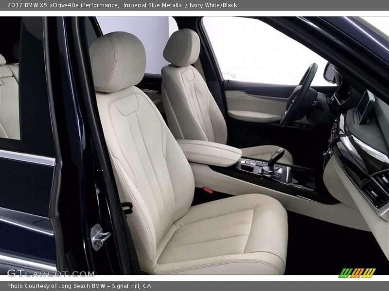 Imperial Blue Metallic / Ivory White/Black 2017 BMW X5 xDrive40e iPerformance