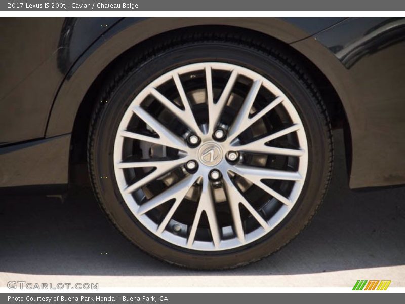 Caviar / Chateau Beige 2017 Lexus IS 200t