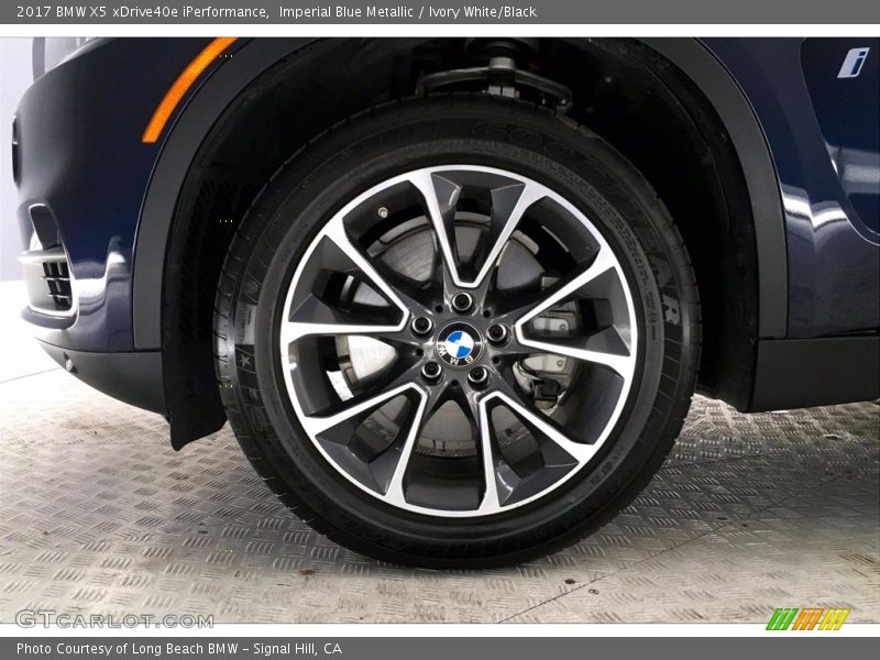 Imperial Blue Metallic / Ivory White/Black 2017 BMW X5 xDrive40e iPerformance