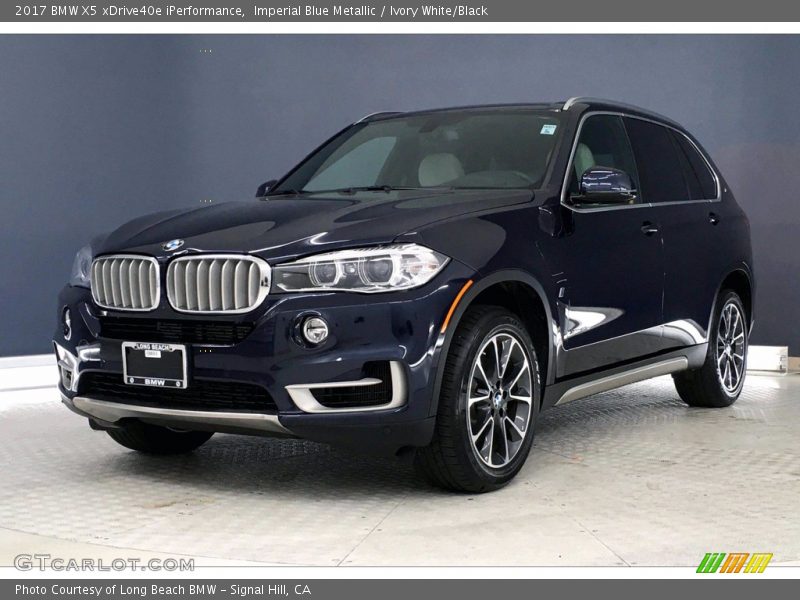 Imperial Blue Metallic / Ivory White/Black 2017 BMW X5 xDrive40e iPerformance