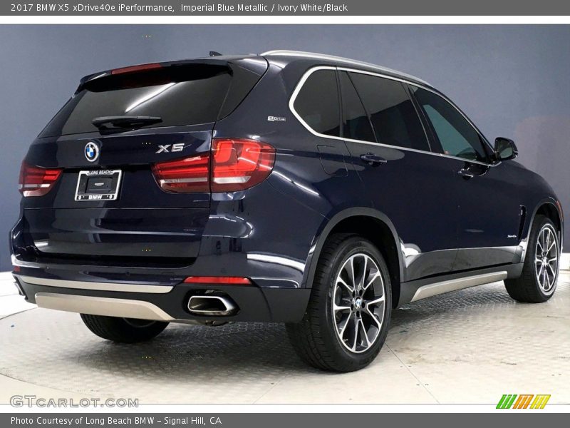Imperial Blue Metallic / Ivory White/Black 2017 BMW X5 xDrive40e iPerformance