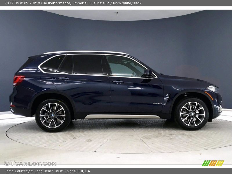 Imperial Blue Metallic / Ivory White/Black 2017 BMW X5 xDrive40e iPerformance