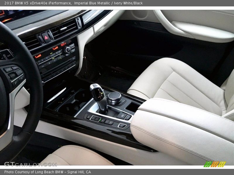 Imperial Blue Metallic / Ivory White/Black 2017 BMW X5 xDrive40e iPerformance