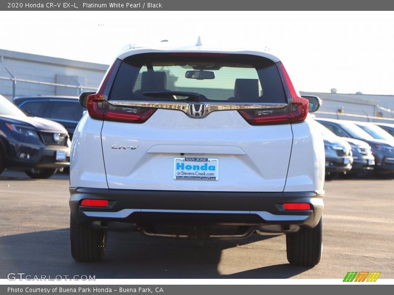 Platinum White Pearl / Black 2020 Honda CR-V EX-L