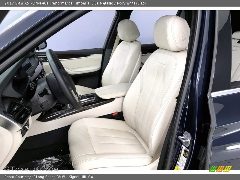 Imperial Blue Metallic / Ivory White/Black 2017 BMW X5 xDrive40e iPerformance