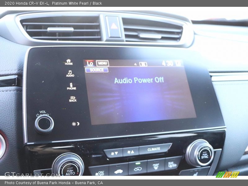 Platinum White Pearl / Black 2020 Honda CR-V EX-L