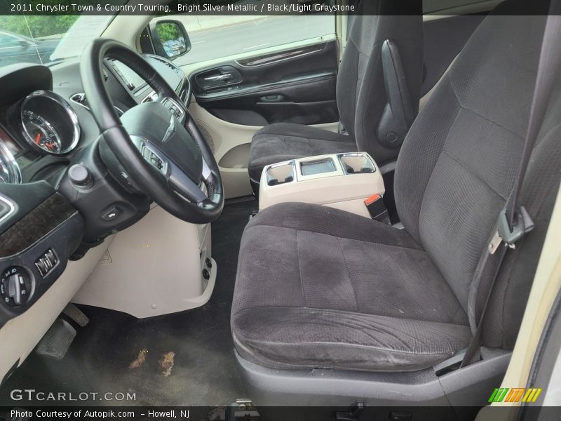 Bright Silver Metallic / Black/Light Graystone 2011 Chrysler Town & Country Touring