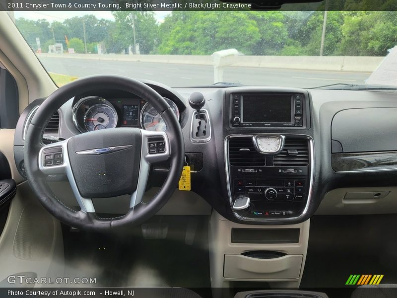 Bright Silver Metallic / Black/Light Graystone 2011 Chrysler Town & Country Touring