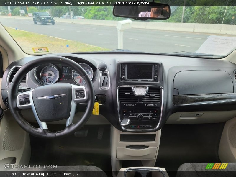 Bright Silver Metallic / Black/Light Graystone 2011 Chrysler Town & Country Touring
