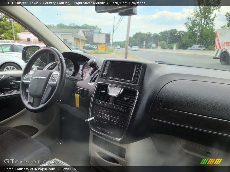 Bright Silver Metallic / Black/Light Graystone 2011 Chrysler Town & Country Touring