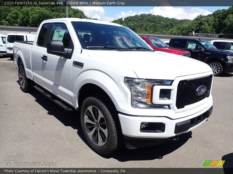 Oxford White / Medium Earth Gray 2020 Ford F150 XL SuperCab 4x4