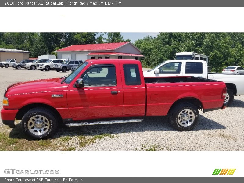 Torch Red / Medium Dark Flint 2010 Ford Ranger XLT SuperCab