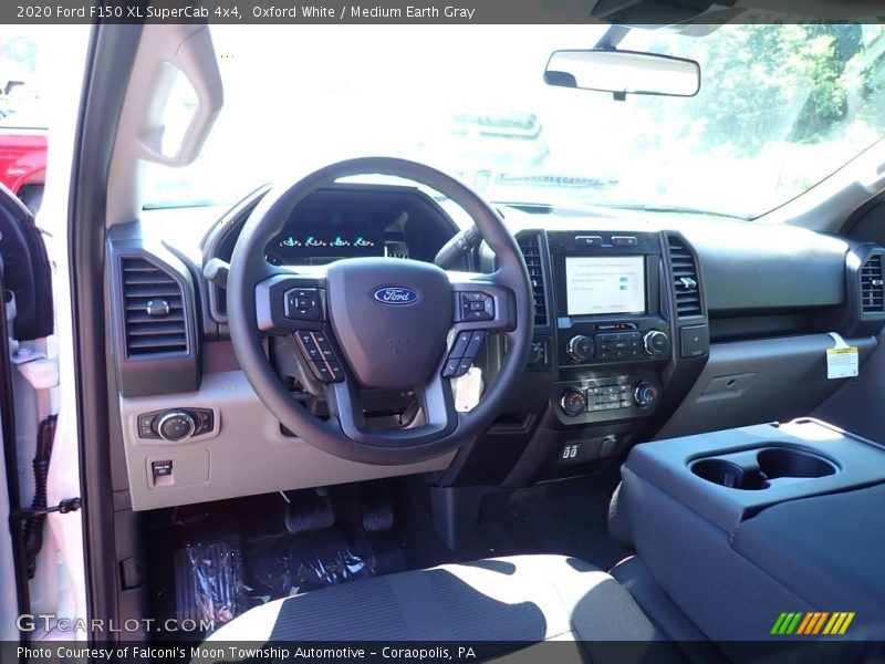 Oxford White / Medium Earth Gray 2020 Ford F150 XL SuperCab 4x4