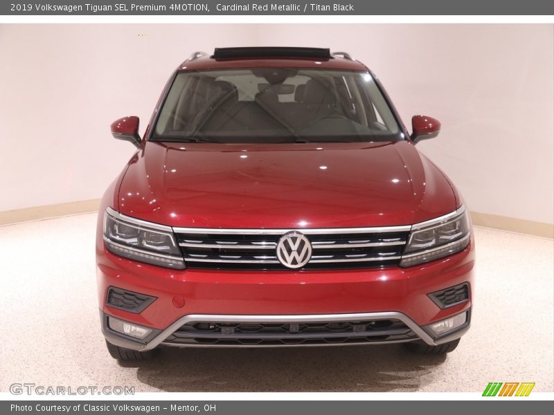 Cardinal Red Metallic / Titan Black 2019 Volkswagen Tiguan SEL Premium 4MOTION