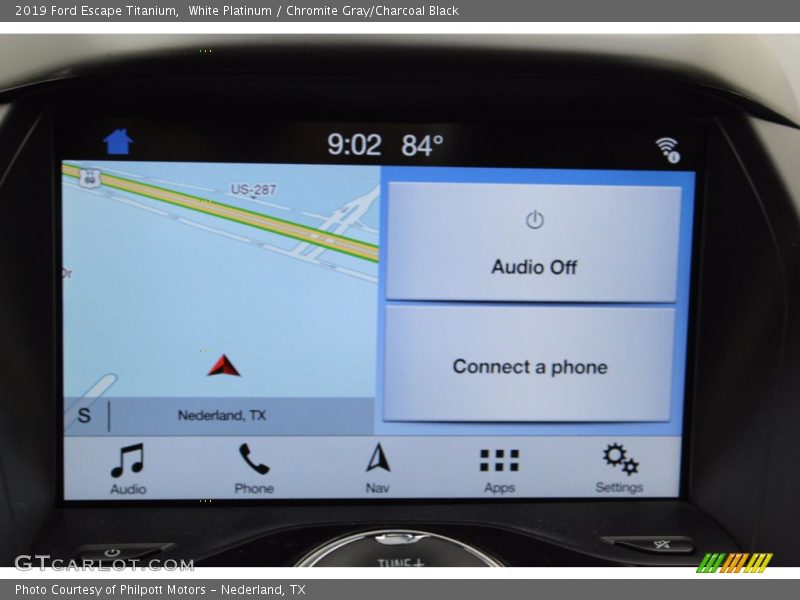 White Platinum / Chromite Gray/Charcoal Black 2019 Ford Escape Titanium