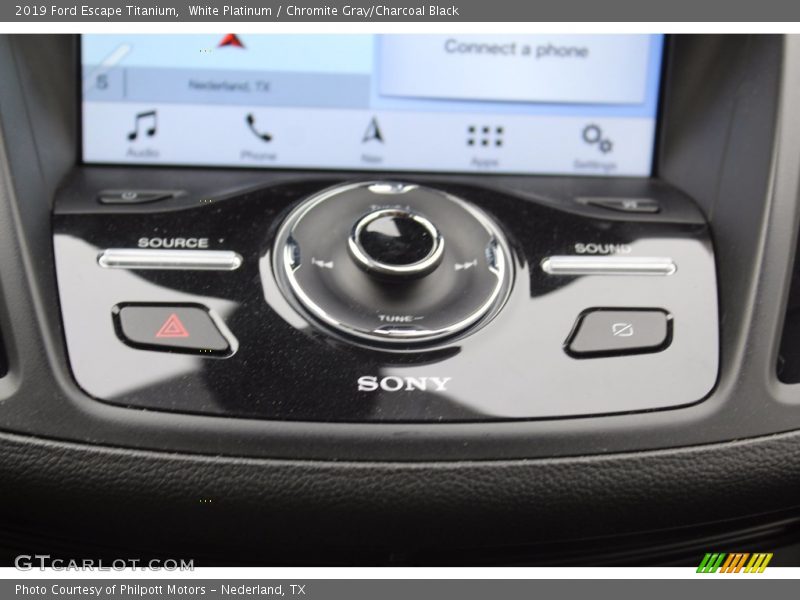 White Platinum / Chromite Gray/Charcoal Black 2019 Ford Escape Titanium