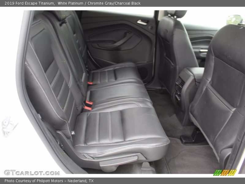 White Platinum / Chromite Gray/Charcoal Black 2019 Ford Escape Titanium