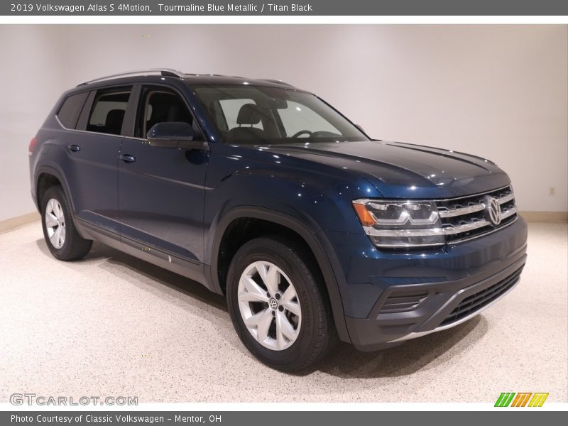 Tourmaline Blue Metallic / Titan Black 2019 Volkswagen Atlas S 4Motion
