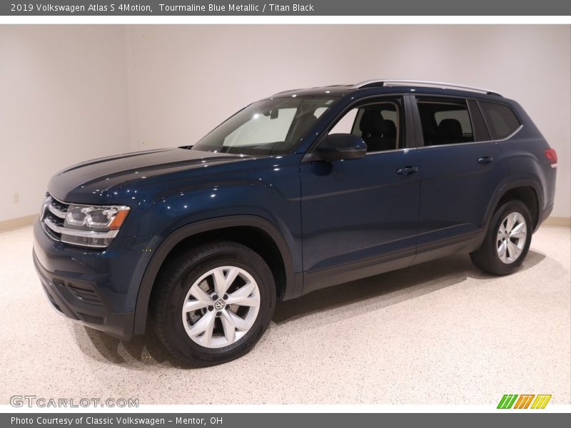 Tourmaline Blue Metallic / Titan Black 2019 Volkswagen Atlas S 4Motion