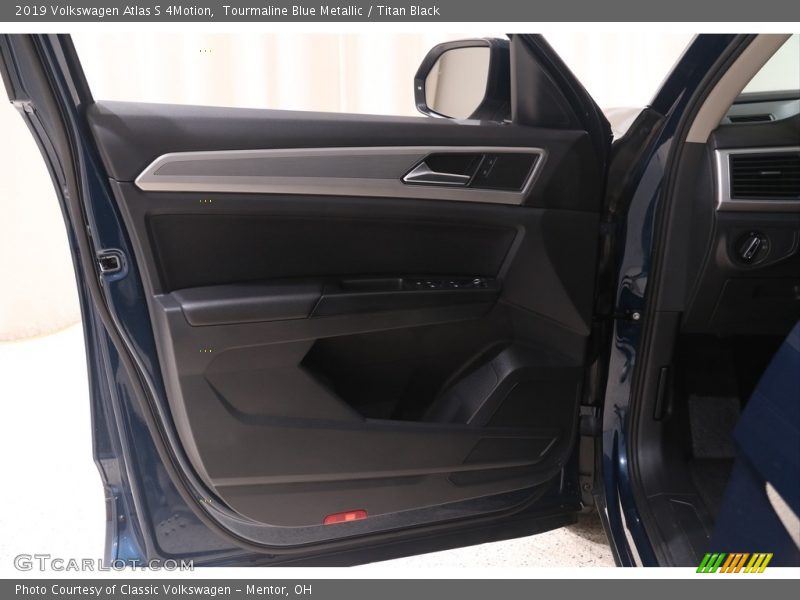Tourmaline Blue Metallic / Titan Black 2019 Volkswagen Atlas S 4Motion