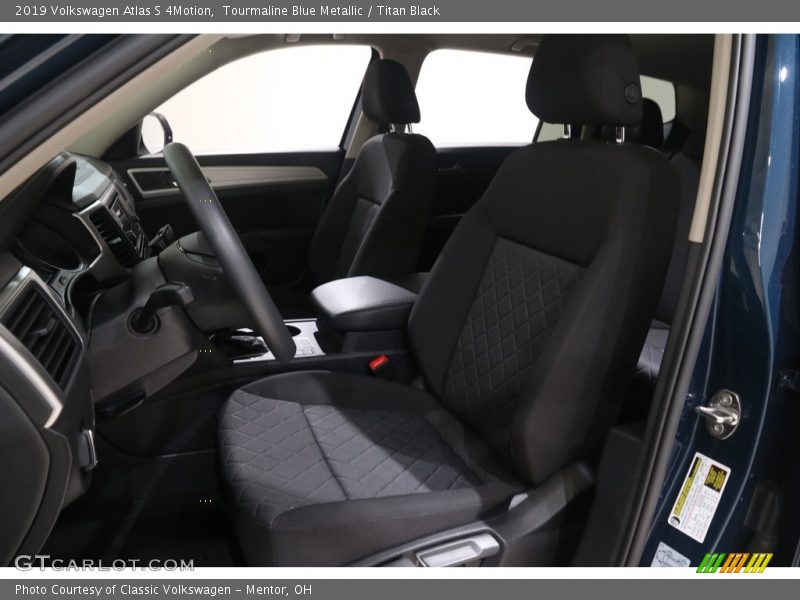 Tourmaline Blue Metallic / Titan Black 2019 Volkswagen Atlas S 4Motion