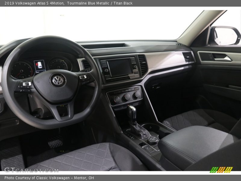 Tourmaline Blue Metallic / Titan Black 2019 Volkswagen Atlas S 4Motion