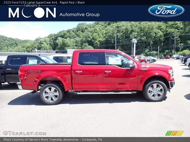 Rapid Red / Black 2020 Ford F150 Lariat SuperCrew 4x4