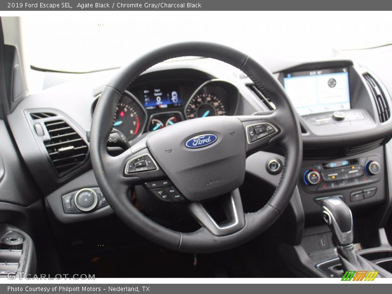 Agate Black / Chromite Gray/Charcoal Black 2019 Ford Escape SEL