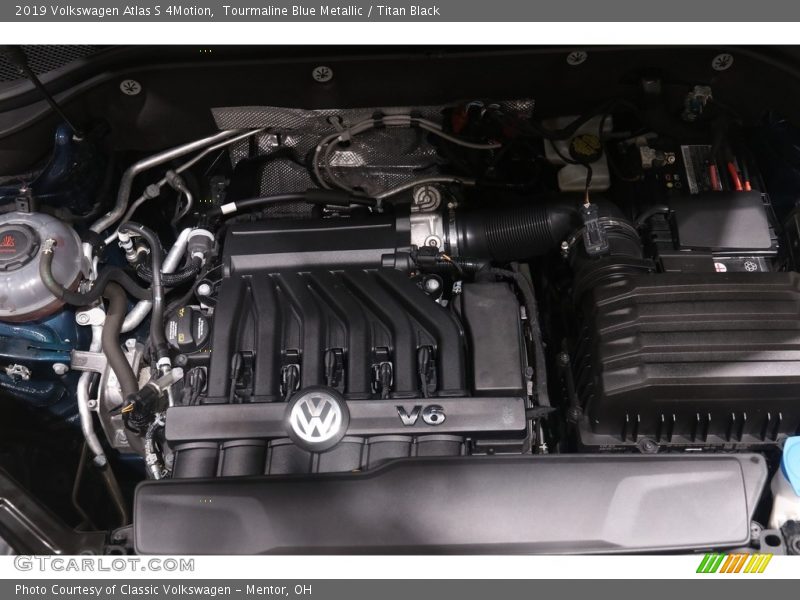 Tourmaline Blue Metallic / Titan Black 2019 Volkswagen Atlas S 4Motion