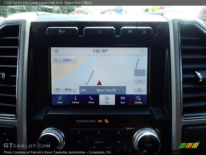 Rapid Red / Black 2020 Ford F150 Lariat SuperCrew 4x4