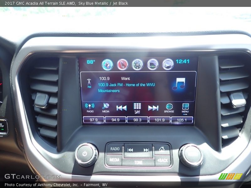 Sky Blue Metallic / Jet Black 2017 GMC Acadia All Terrain SLE AWD