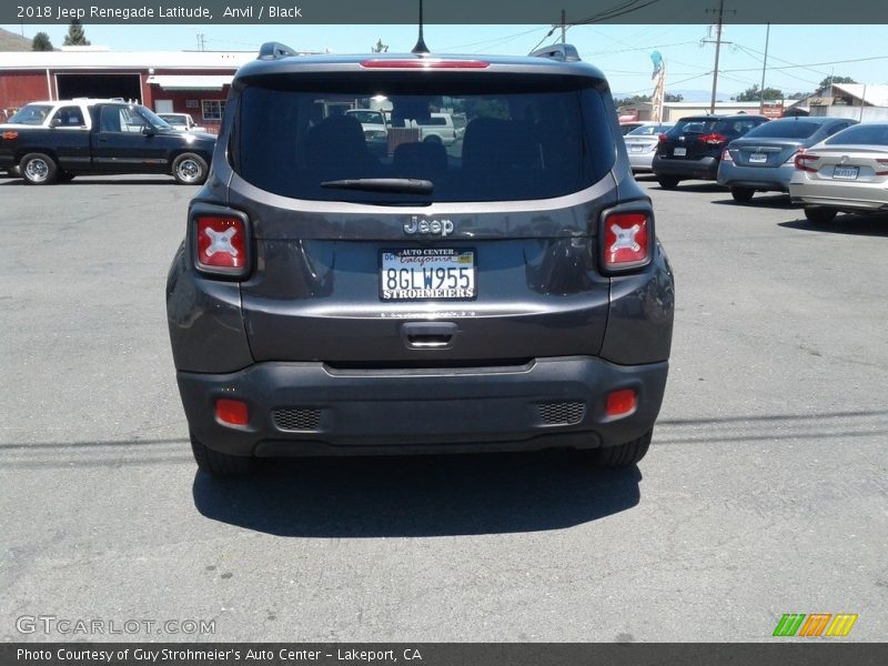 Anvil / Black 2018 Jeep Renegade Latitude