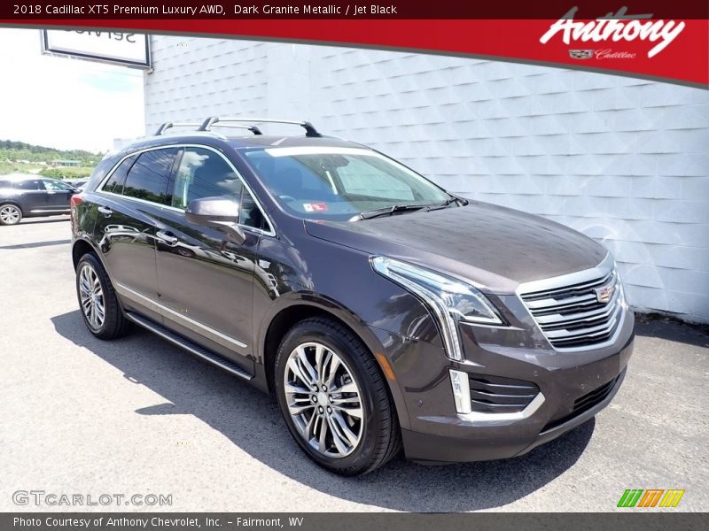 Dark Granite Metallic / Jet Black 2018 Cadillac XT5 Premium Luxury AWD