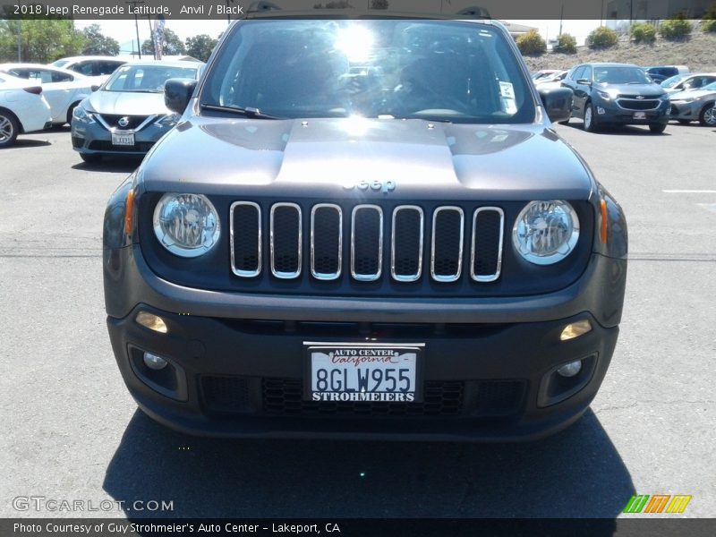 Anvil / Black 2018 Jeep Renegade Latitude