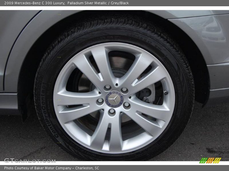 Palladium Silver Metallic / Grey/Black 2009 Mercedes-Benz C 300 Luxury