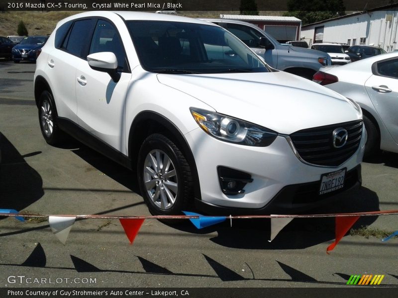 Crystal White Pearl Mica / Black 2016 Mazda CX-5 Touring