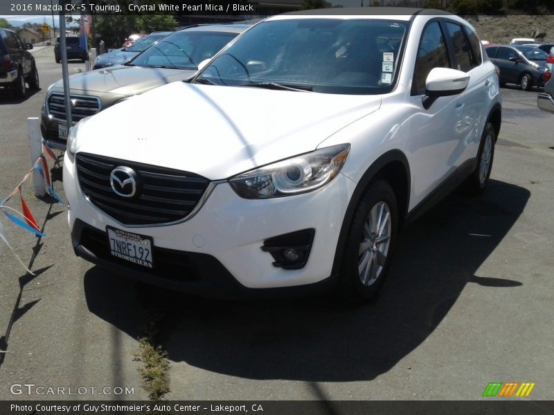 Crystal White Pearl Mica / Black 2016 Mazda CX-5 Touring