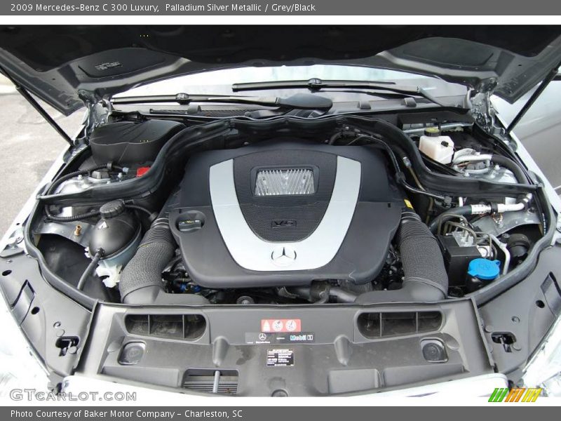Palladium Silver Metallic / Grey/Black 2009 Mercedes-Benz C 300 Luxury